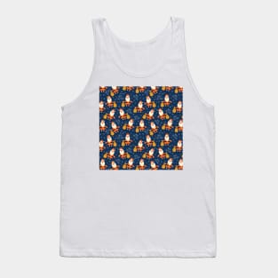 Coronavirus Christmas Santa Scale Tank Top